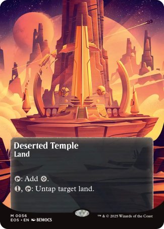 (056) Magic The Gathering Stellar Sights Single: Deserted Temple (V.2) Holo Mythic