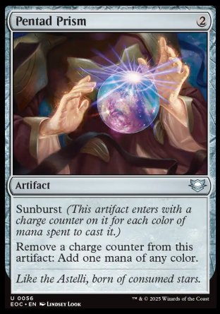 (056) Magic The Gathering Commander: Edge of Eternities Single: Pentad Prism  Uncommon
