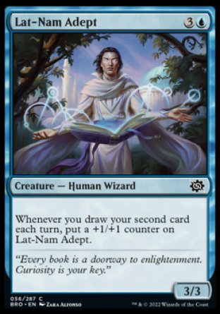 (056) Magic The Gathering The Brothers' War Single: Lat-Nam Adept Holo Common