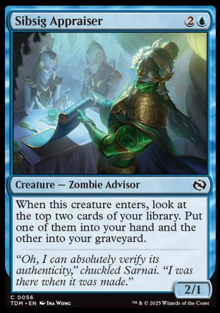 (056) Magic The Gathering Tarkir: Dragonstorm Single: Sibsig Appraiser  Common