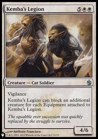 (009) Magic The Gathering The List Single: Kemba's Legion  Uncommon