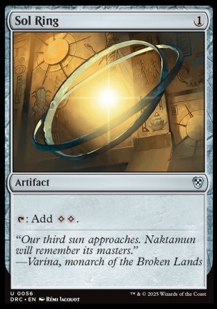 (056) Magic The Gathering Commander: Aetherdrift Single: Sol Ring (V.1)  Uncommon