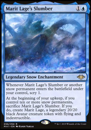 (056/254) Magic The Gathering Modern Horizons Single: Marit Lage's Slumber  Rare