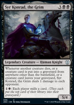 (056) Magic The Gathering Commander: Zendikar Rising Single: Syr Konrad, the Grim  Uncommon