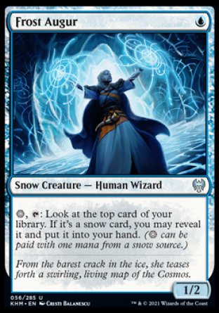 (056/285) Magic The Gathering Kaldheim Single: Frost Augur Holo Uncommon