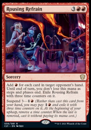 (056) Magic The Gathering Commander: Strixhaven Single: Rousing Refrain  Rare