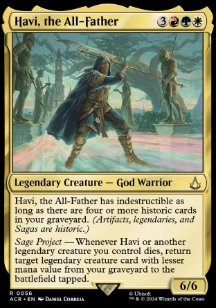 (056) Magic The Gathering Universes Beyond: Assassin's Creed Single: Havi, the All-Father  Holo Rare