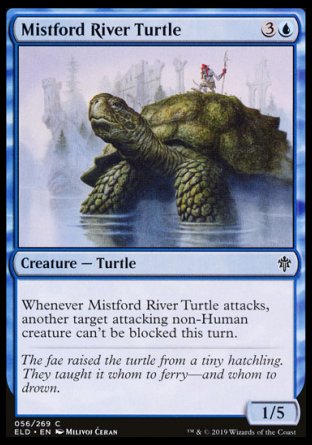 (056/269) Magic The Gathering Throne of Eldraine Single: Mistford River Turtle  Common