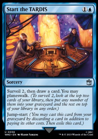 (056) Magic The Gathering Universes Beyond: Doctor Who Single: Start the TARDIS Holo Uncommon
