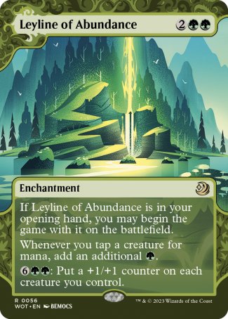(056) Magic The Gathering Enchanting Tales Single: Leyline of Abundance  Rare