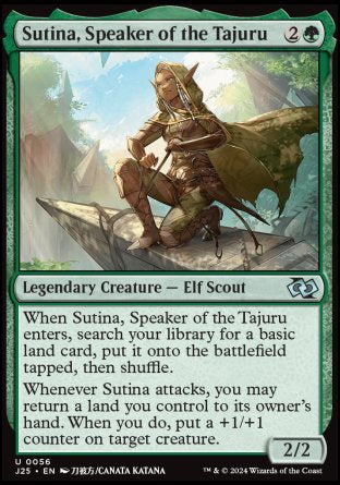 (056) Magic The Gathering Foundations Jumpstart Single: Sutina, Speaker of the Tajuru  Uncommon
