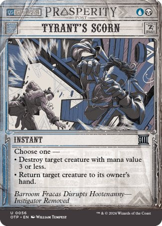 (056) Magic The Gathering Breaking News Single: Tyrant's Scorn  Uncommon
