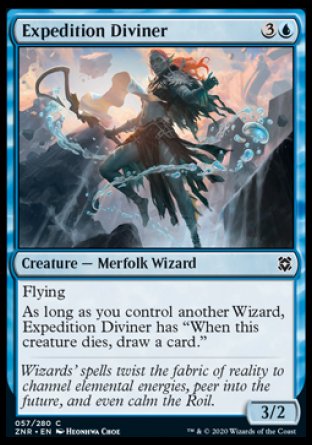 (057/280) Magic The Gathering Zendikar Rising Single: Expedition Diviner Holo Common