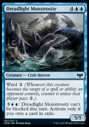 (057) Magic The Gathering Innistrad: Crimson Vow Single: Dreadlight Monstrosity Holo Common