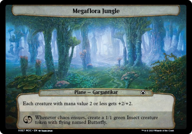 (057) Magic The Gathering Commander: March of the Machine Single: Megaflora Jungle  Common