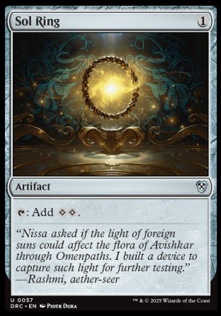 (057) Magic The Gathering Commander: Aetherdrift Single: Sol Ring (V.2)  Uncommon