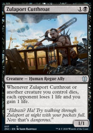 (057) Magic The Gathering Commander: Zendikar Rising Single: Zulaport Cutthroat  Uncommon