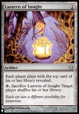 (135) Magic The Gathering The List Single: Lantern of Insight  Uncommon