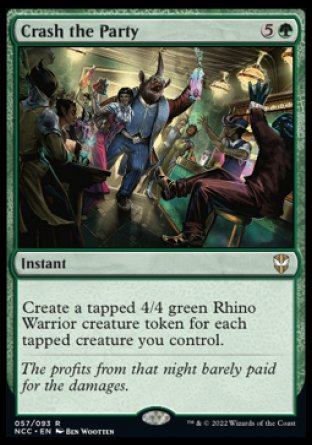 (057) Magic The Gathering Commander: Streets of New Capenna Single: Crash the Party  Rare