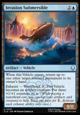 (057) Magic The Gathering Magic: The Gathering | Avatar: The Last Airbender Single: Invasion Submersible Holo Uncommon