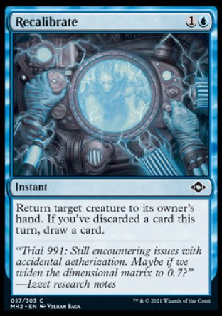 (057) Magic The Gathering Modern Horizons 2 Single: Recalibrate Holo Common