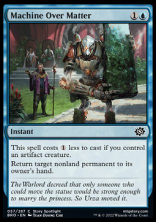 (057) Magic The Gathering The Brothers' War Single: Machine Over Matter  Common