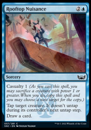 (057) Magic The Gathering Streets of New Capenna Single: Rooftop Nuisance Holo Common