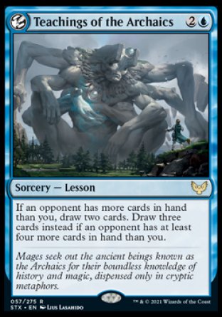 (057) Magic The Gathering Strixhaven: School of Mages Single: Teachings of the Archaics  Rare