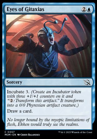 (057) Magic The Gathering March of the Machine Single: Eyes of Gitaxias Holo Common