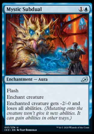 (057/274) Magic The Gathering Ikoria: Lair of Behemoths Single: Mystic Subdual Holo Uncommon