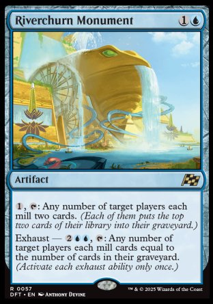 (057) Magic The Gathering Aetherdrift Single: Riverchurn Monument Holo Rare
