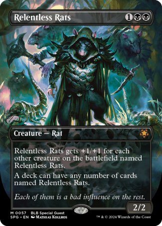(057) Magic The Gathering Special Guests Single: Relentless Rats Holo Mythic