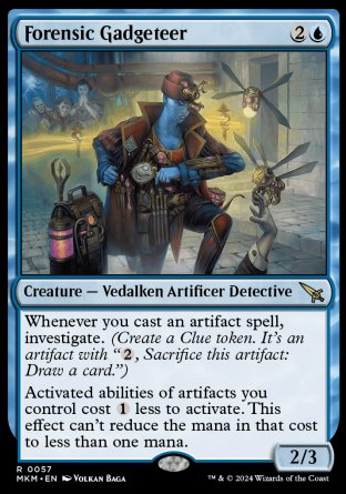 (057) Magic The Gathering Murders at Karlov Manor Single: Forensic Gadgeteer  Rare