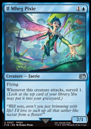 (057) Magic The Gathering Magic: The Gathering - FINAL FANTASY Single: Il Mheg Pixie Holo Uncommon