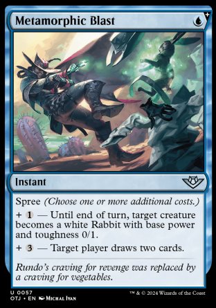 (057) Magic The Gathering Outlaws of Thunder Junction Single: Metamorphic Blast  Uncommon
