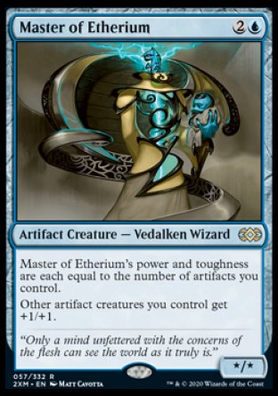 (057/332) Magic The Gathering Double Masters Single: Master of Etherium Holo Rare