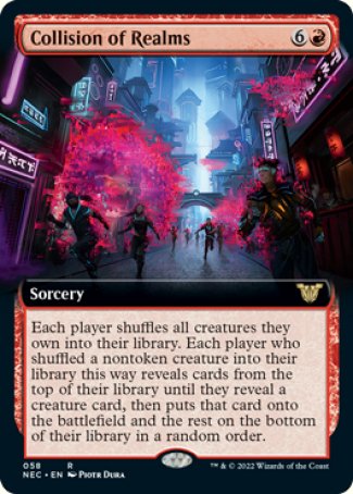 (058) Magic The Gathering Commander: Kamigawa: Neon Dynasty Single: Collision of Realms (V.2) Holo Rare
