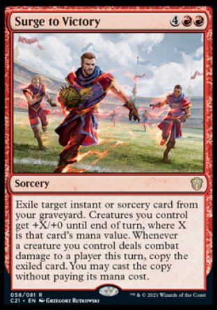 (058) Magic The Gathering Commander: Strixhaven Single: Surge to Victory  Rare