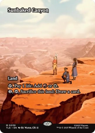 (058) Magic The Gathering Magic: The Gathering | Avatar: The Last Airbender: Eternal Single: Sunbaked Canyon  Mythic
