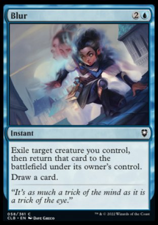 (058) Magic The Gathering Commander Legends: Battle for Baldur's Gate Single: Blur Holo Common