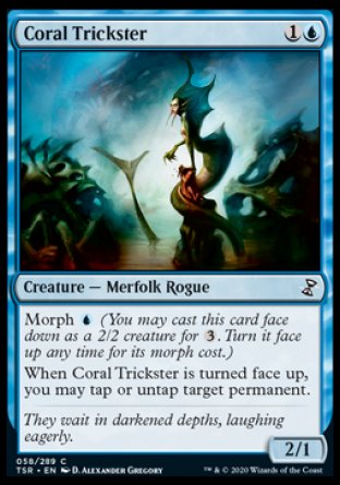 (058/289) Magic The Gathering Time Spiral Remastered Single: Coral Trickster  Common