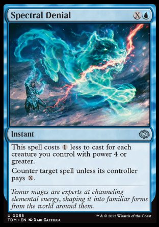 (058) Magic The Gathering Tarkir: Dragonstorm Single: Spectral Denial Holo Uncommon