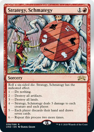 (058/096) Magic The Gathering Unsanctioned Single: Strategy, Schmategy  Rare