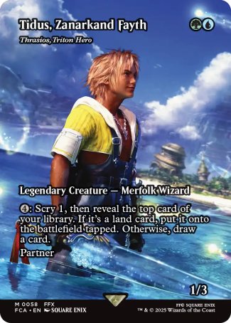 (058) Magic The Gathering Magic: The Gathering - FINAL FANTASY Through the Ages Single: Thrasios, Triton Hero  Mythic