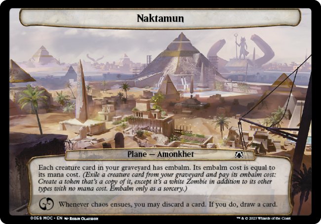(058) Magic The Gathering Commander: March of the Machine Single: Naktamun  Common