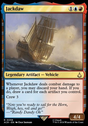 (058) Magic The Gathering Universes Beyond: Assassin's Creed Single: Jackdaw  Holo Rare