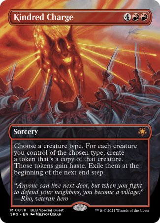 (058) Magic The Gathering Special Guests Single: Kindred Charge  Mythic