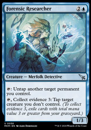 (058) Magic The Gathering Murders at Karlov Manor Single: Forensic Researcher  Uncommon