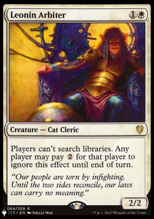 (064) Magic The Gathering The List Single: Leonin Arbiter  Rare