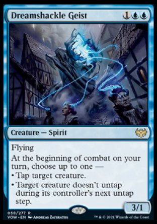 (058) Magic The Gathering Innistrad: Crimson Vow Single: Dreamshackle Geist Holo Rare